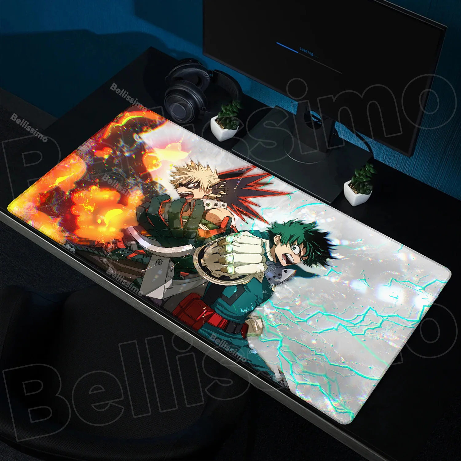 Bakugou Katsuki My Hero Academia Mousepad HD Printing Computer Gamers Locking Edge Non-slip Mouse Pad XXL Keyboard PC Desk Mat