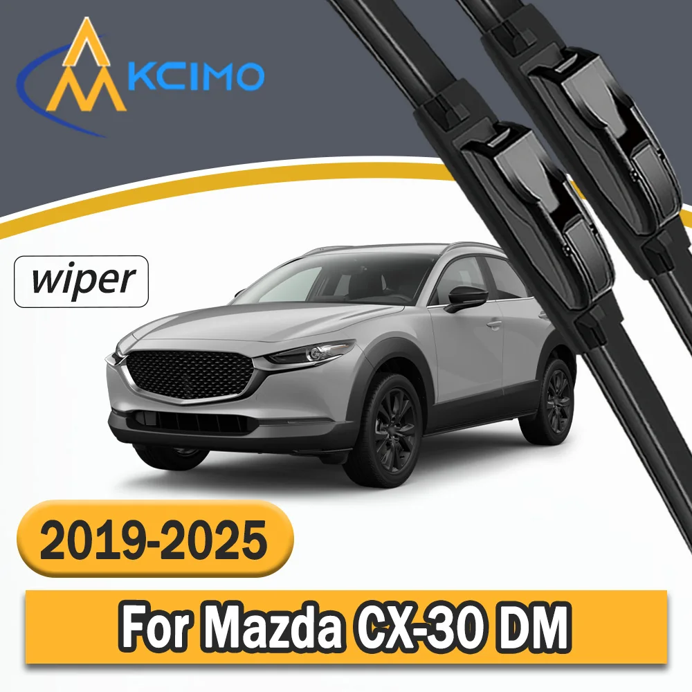 

High Clear View Premium Auto Front Windshield Wiper Blades No Noise Wiper Replacement Parts for Mazda CX-30 DM 2019-2025