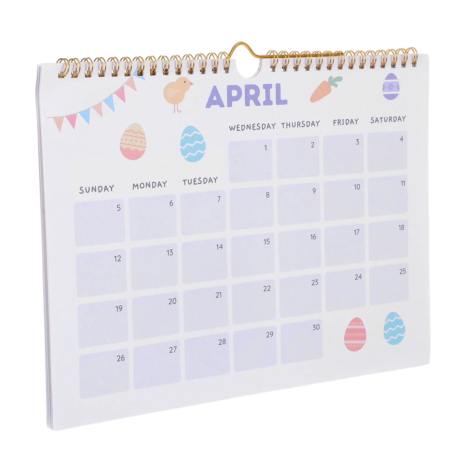

2026 Wall Mounted Calendar Minimalist Style Cartoon Details Coil Bound Monthly Planner for Kitchen Office Home Scheduling Decor