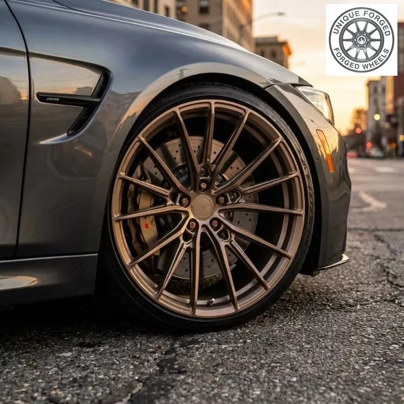 26 Style Custom Design Matte Bronze 20 Inch One Piece 5x112 Forged Car Wheel Rims For Luxury Car
