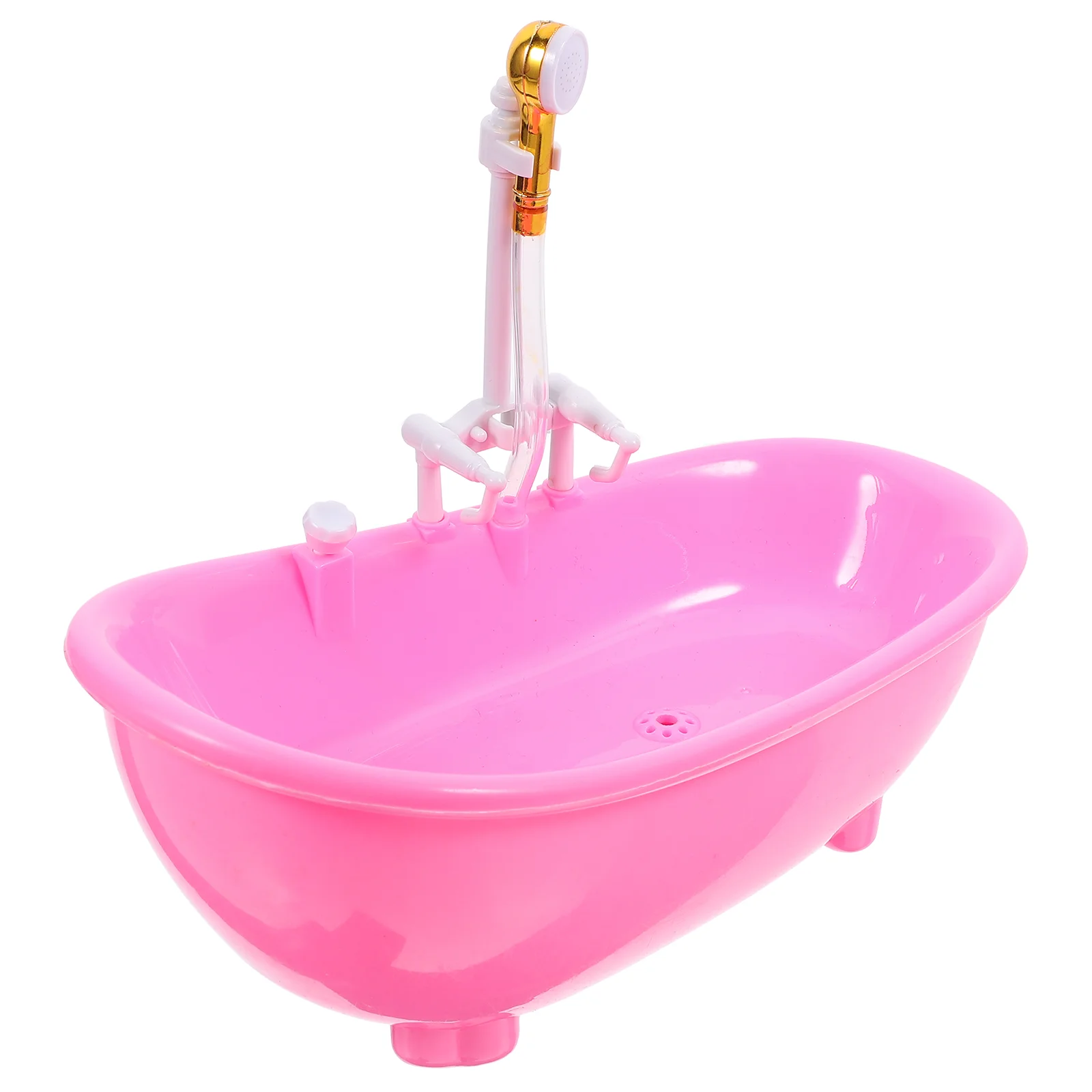 

Bathroom Toys Mini Furniture Bathtub Baby Miniature Abs with Sprayer Electric Child