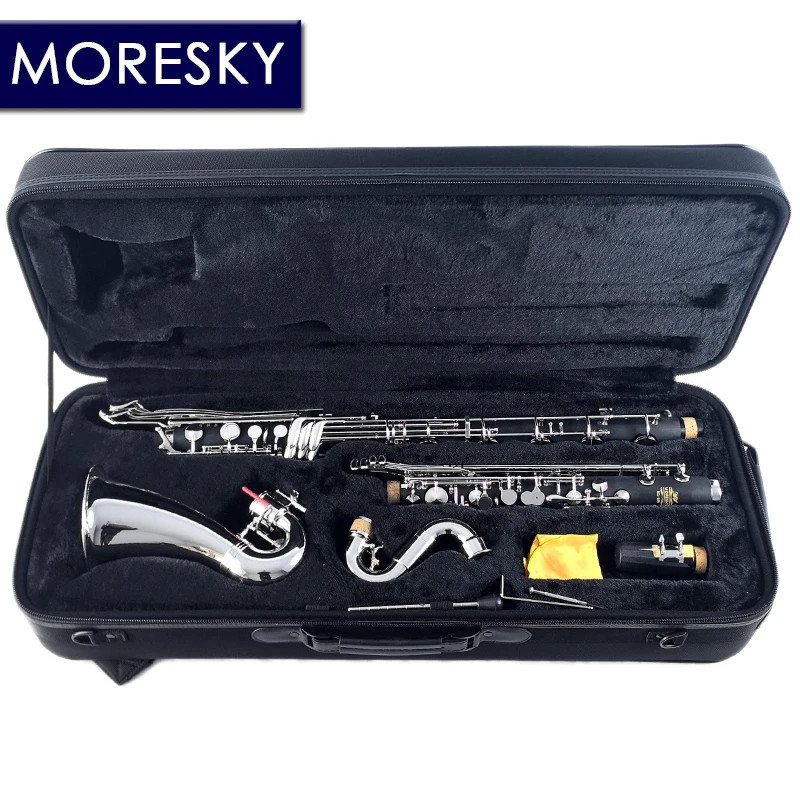 MORESKY Bass Clarinet Professional Clarinet Low-C/LOWE Bb/Sib