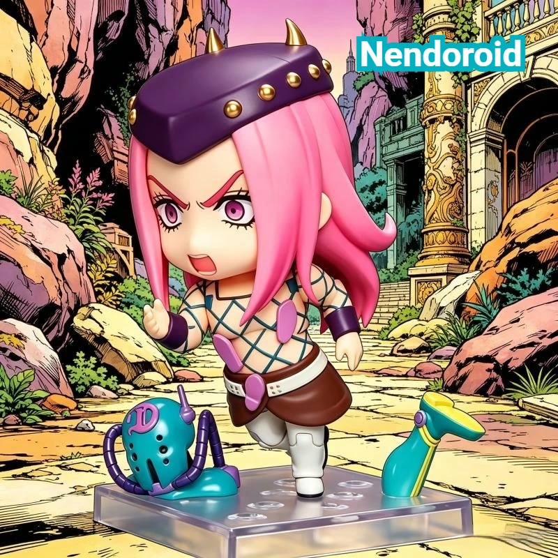 JOJO Bizarre Adventure Anasui Nendoroid Nr. 2026, austauschbares Gesicht, PVC-Actionfigur, Sammlerstück, Desktop-Dekoration für Anime-Fans