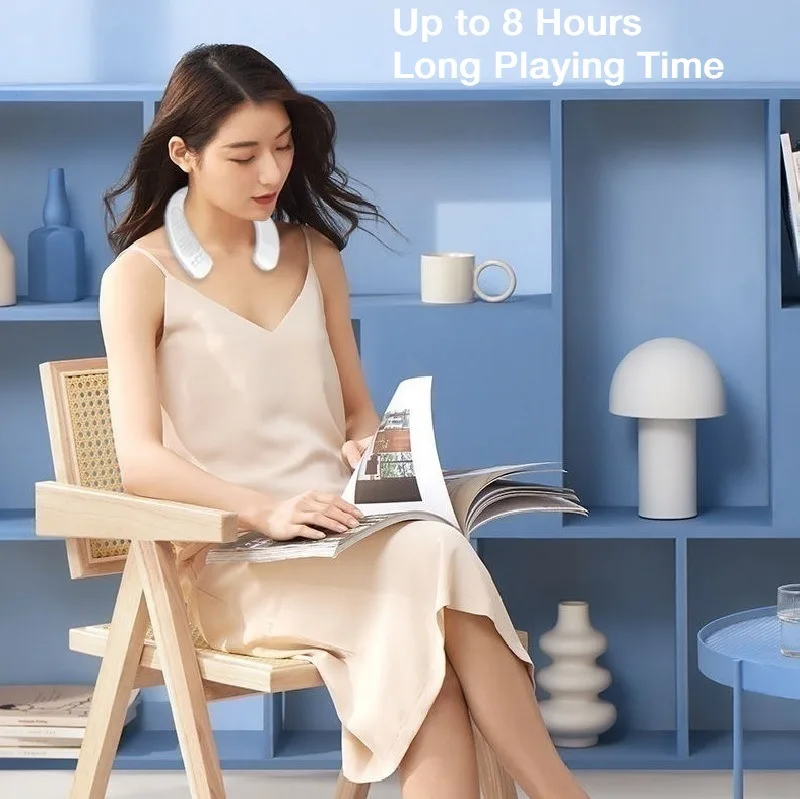 Беспроводная колонка с шейным ободом и поддержкой Bluetooth 5,0, с микрофоном