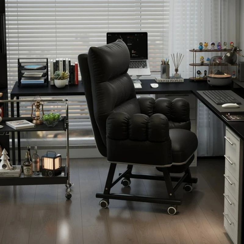 Comfortable Black Office Chair Nordic Upgrade Designer Relaxing Computer Chair Adjustable Sillas Gaming Office Furniture