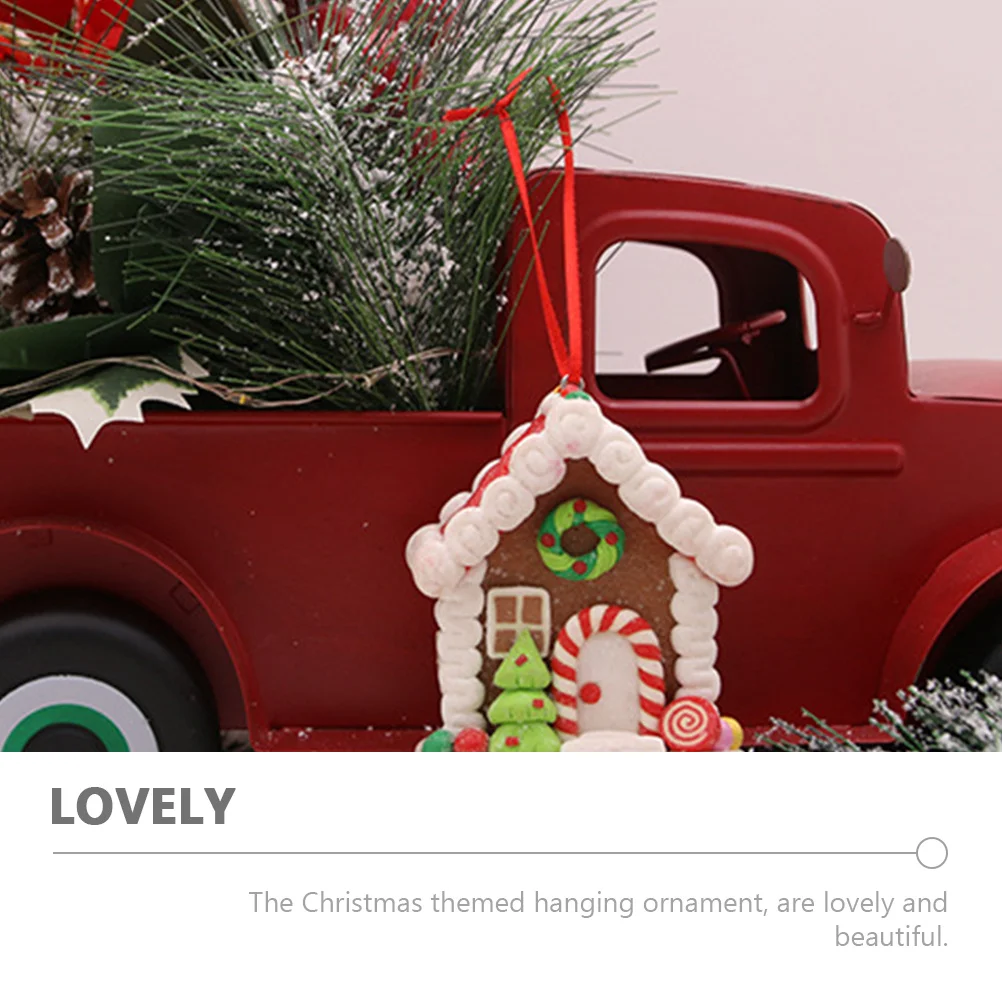 

4 Pcs Christmas Ornaments Decoration Gingerbread Decorations for Tree Christmgingerbread