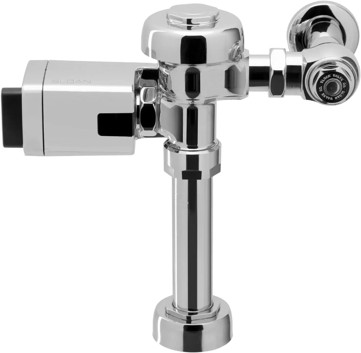 Exposed Sensor Water Closet Flushometer 1.6 GPF Flush Valve Infrared Sensor True Mechanical Override Single Flush