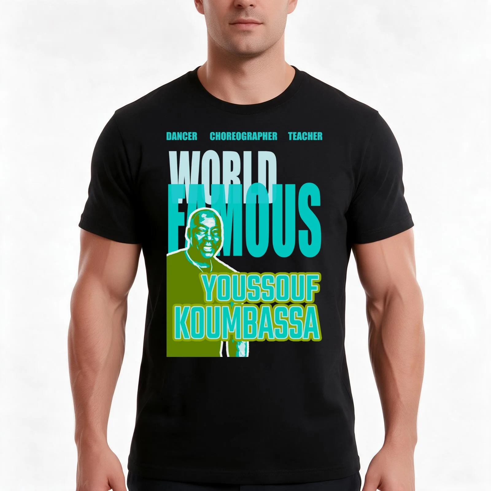 Turquoise & Sage: World Famous Teacher Dancer & Choreographer T-Shirt Summer Casual Cotton Tee Oversized Streetwear Tops
