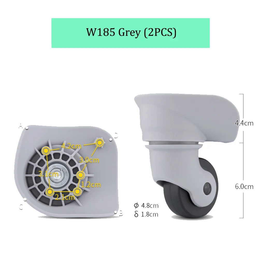 استبدال علبة عربة عجلة عالمية ، بكرة الأمتعة ، عجلات منزلقة ، سلينت ، مقاومة للاهتراء ، إصلاح ، W185