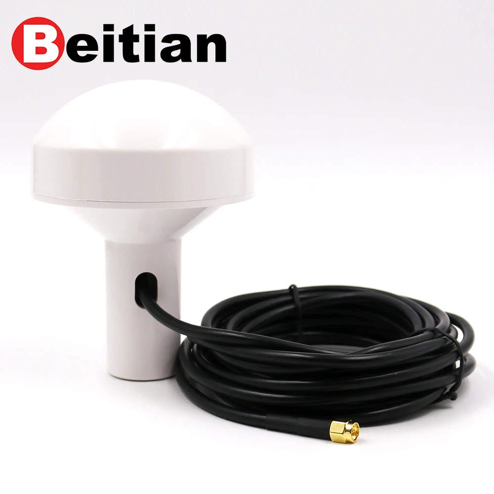 Beitian BN-705 GNSS Antenna with 35mm Ceramic Patch for Satellite AIS Navigation & Marine Use Featuring a Mushroom Head Design
