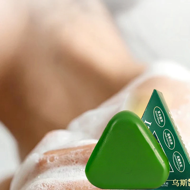 Cypress Leaf Usman Grass Shampoo Soap, Deep Cleansing, Solid Shampoo Handmade Soap, Oil Control Refreshing, Nourishing Hair
