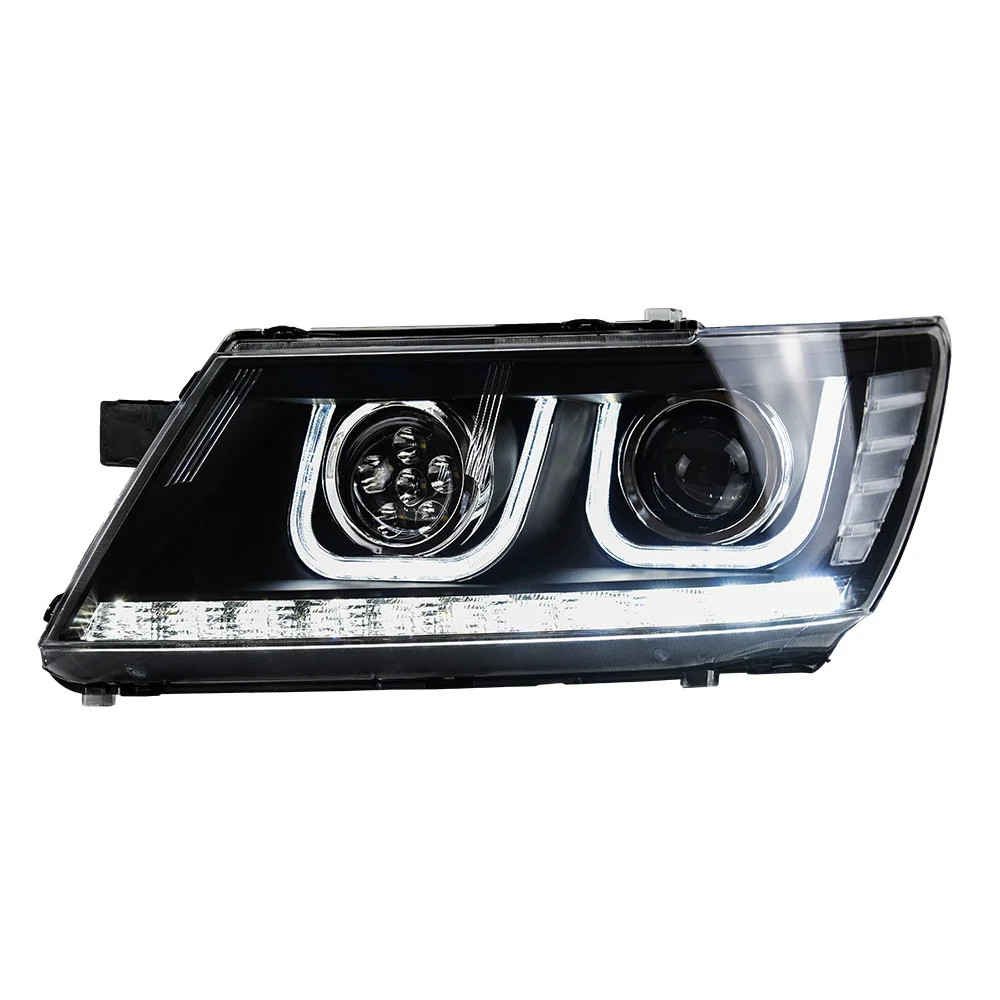 AKD Car Model for Dodge Journey 2009-2016 LED DRL Dynamic Signal High and Low Beam Day Running Light DRL Light Auto Lamps