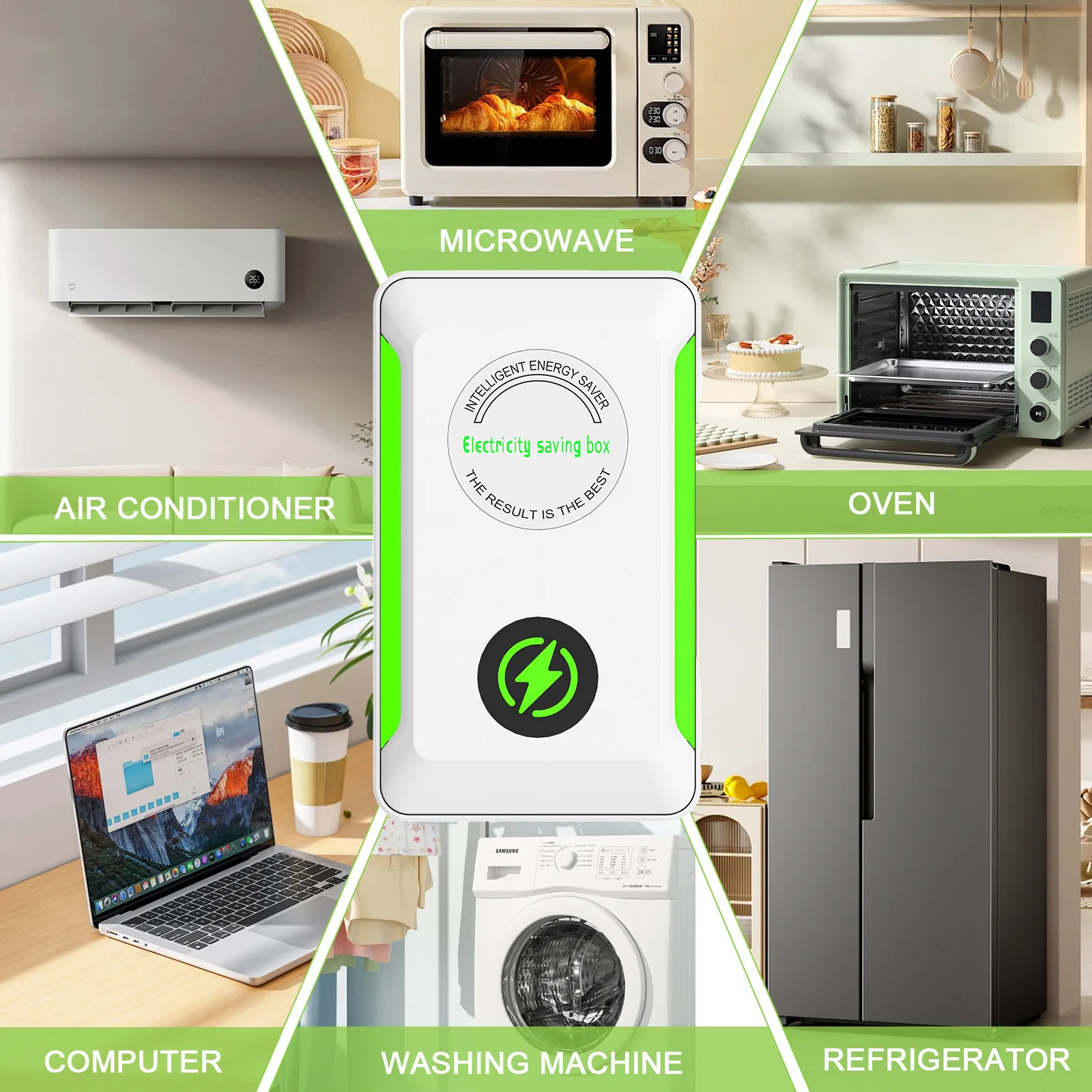 Eayburst StopWatt Oszczędzacz Energii Elektrycznej, Urządzenie Oszczędzające Energię do Domu, Adapter Wtyczki US/EU 90V-250V, Urządzenie Oszczędzające Energia — zdjęcie produktu 5