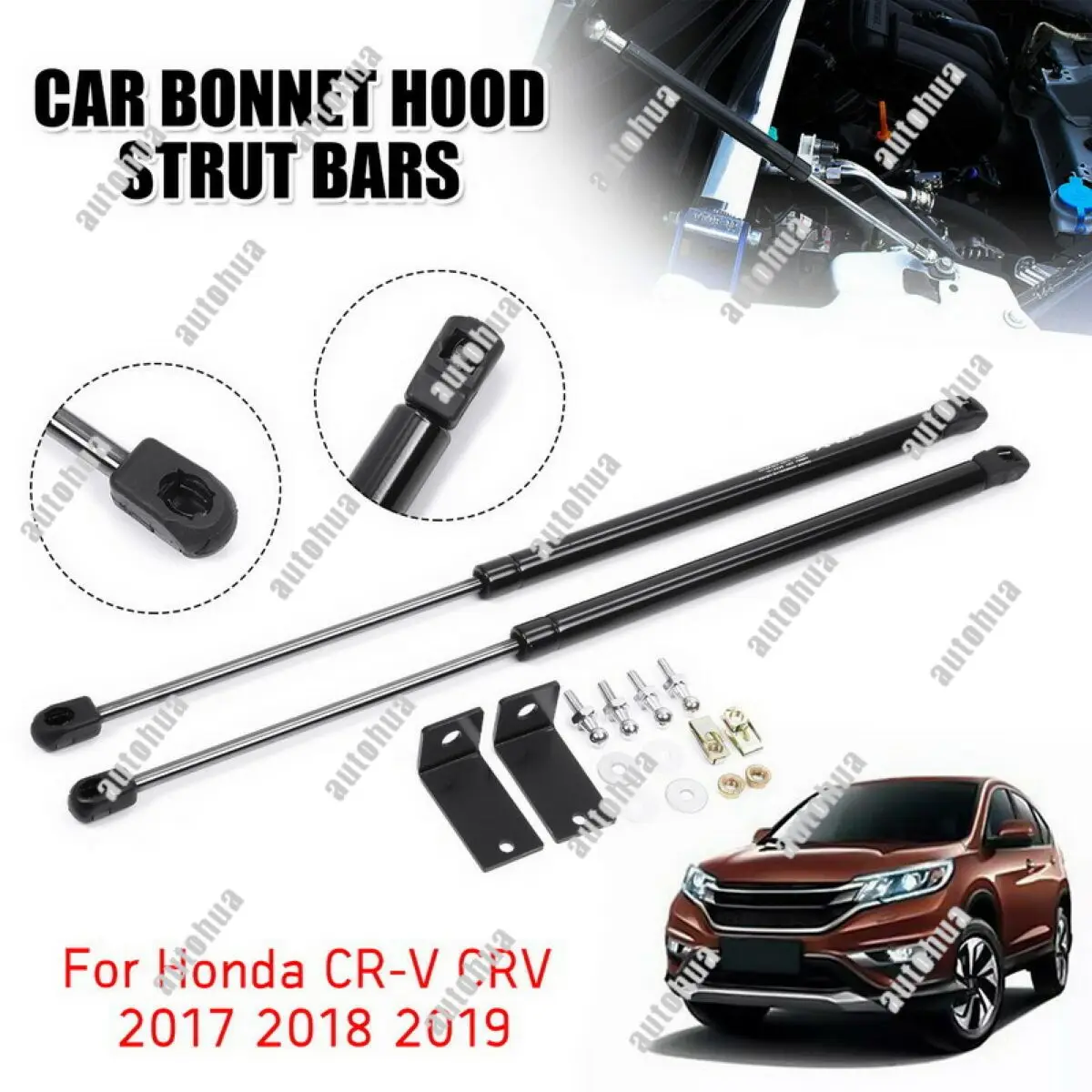 

2 стойки капота переднего капота для Honda CRV CR-V (2007-2011) газовый подъемник амортизаторы поддерживающие вспомогательные пружины модификация реквизита