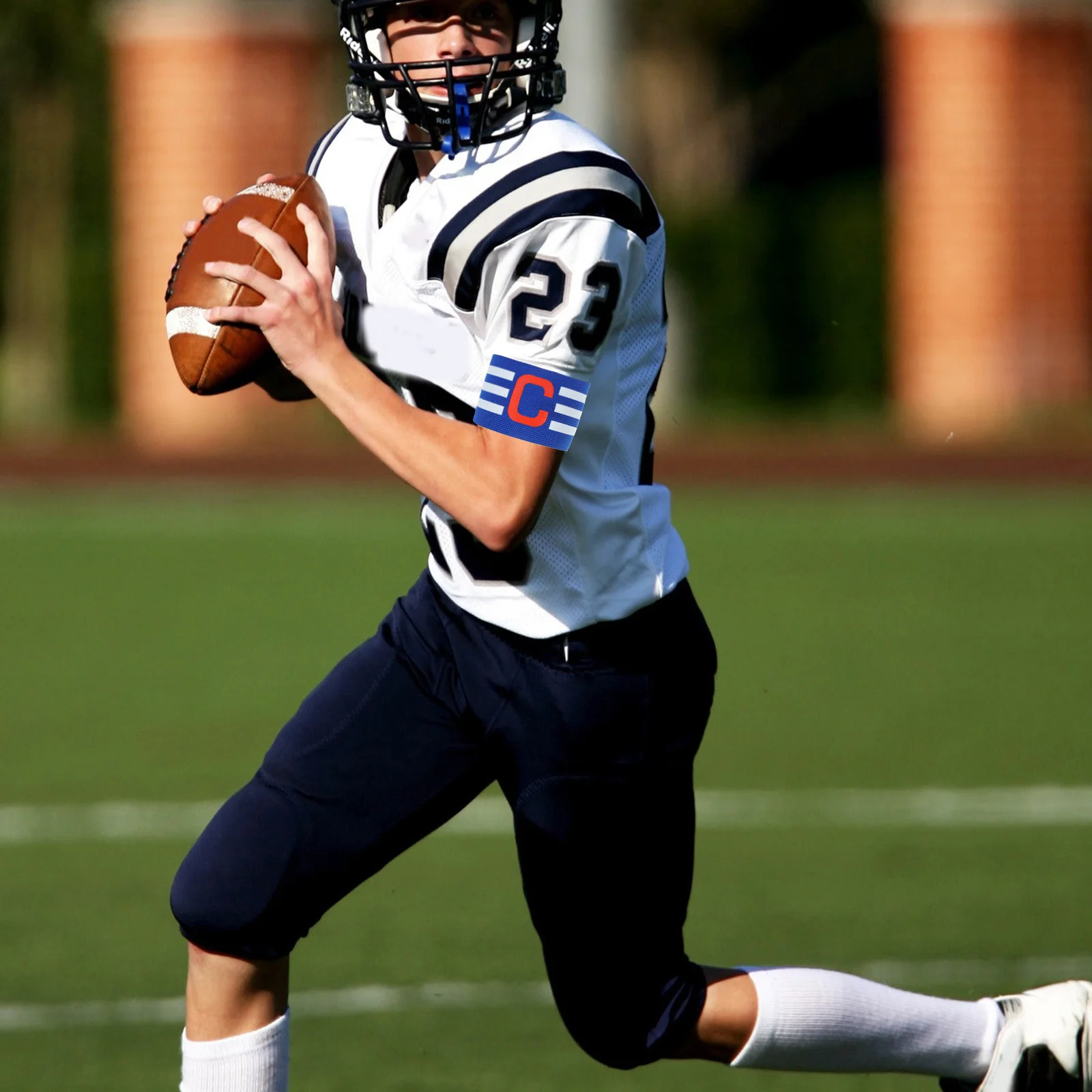 

3Pcs Football Captain Armband Wear Resistant Adjustable Soccer Team Leader Band Bright Colors for Football Basketball Rugby