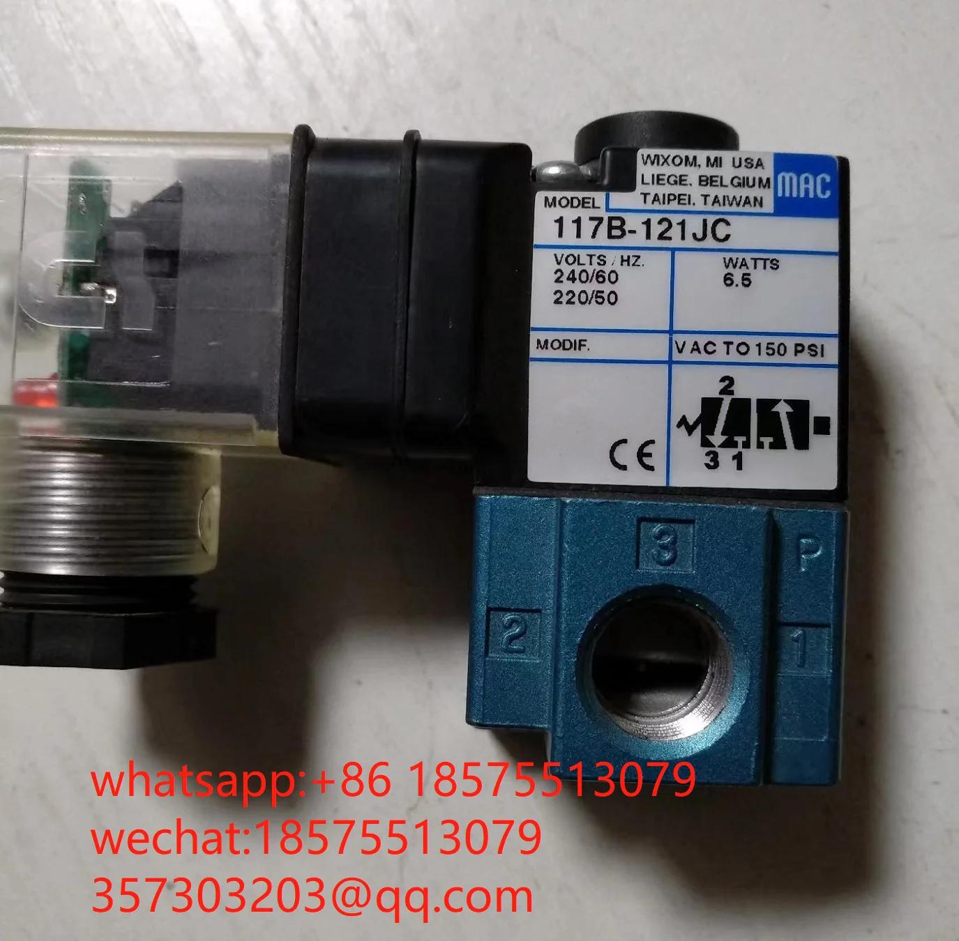 

For MAC 117B-591JC 117B-121JC Solenoid Valve 1 Piece