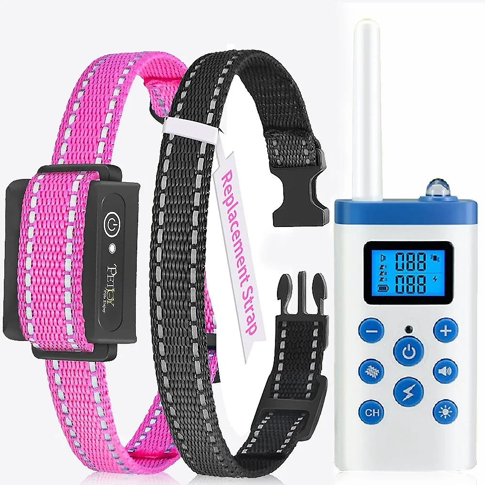 

3300ft Dog Training Collar,Automatic Anti Bark and Training electronic dog collar,Rechareable&Waterproof vibrating Dog Collar