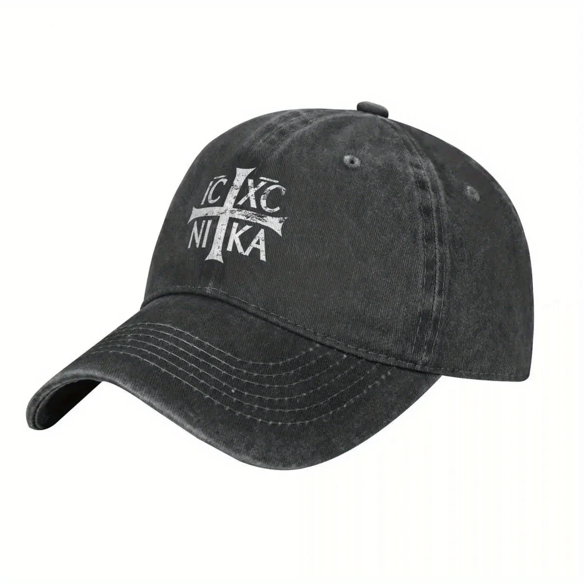 2025 NEW Casual IC XC NIKA Cross Christian Orthodox Baseball Caps for Men Women Distressed Sun Cap Outdoor Running Golf Caps Hat