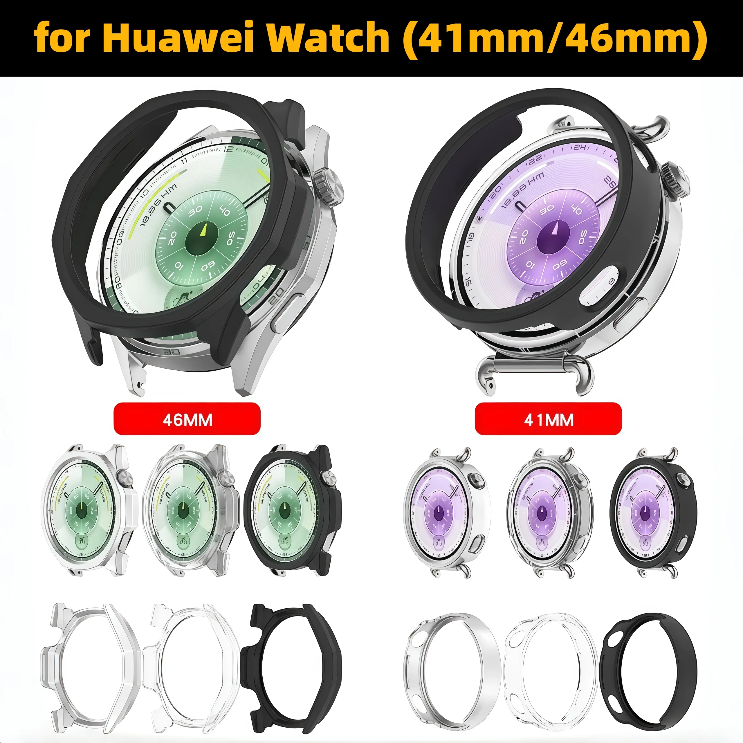 New PC Hollow Case For Huawei Watch GT 6 41mm SmartWatch Cover Protector Cover for Huawei Watch GT6 46mm Protective Accessores