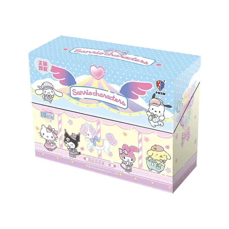 Genuine Sanrio Card Kuromi Hello Kitty Shining Cards Cartoon My Melody Cinnamoroll Collectible Game Trading Card Kids Toys Gifts