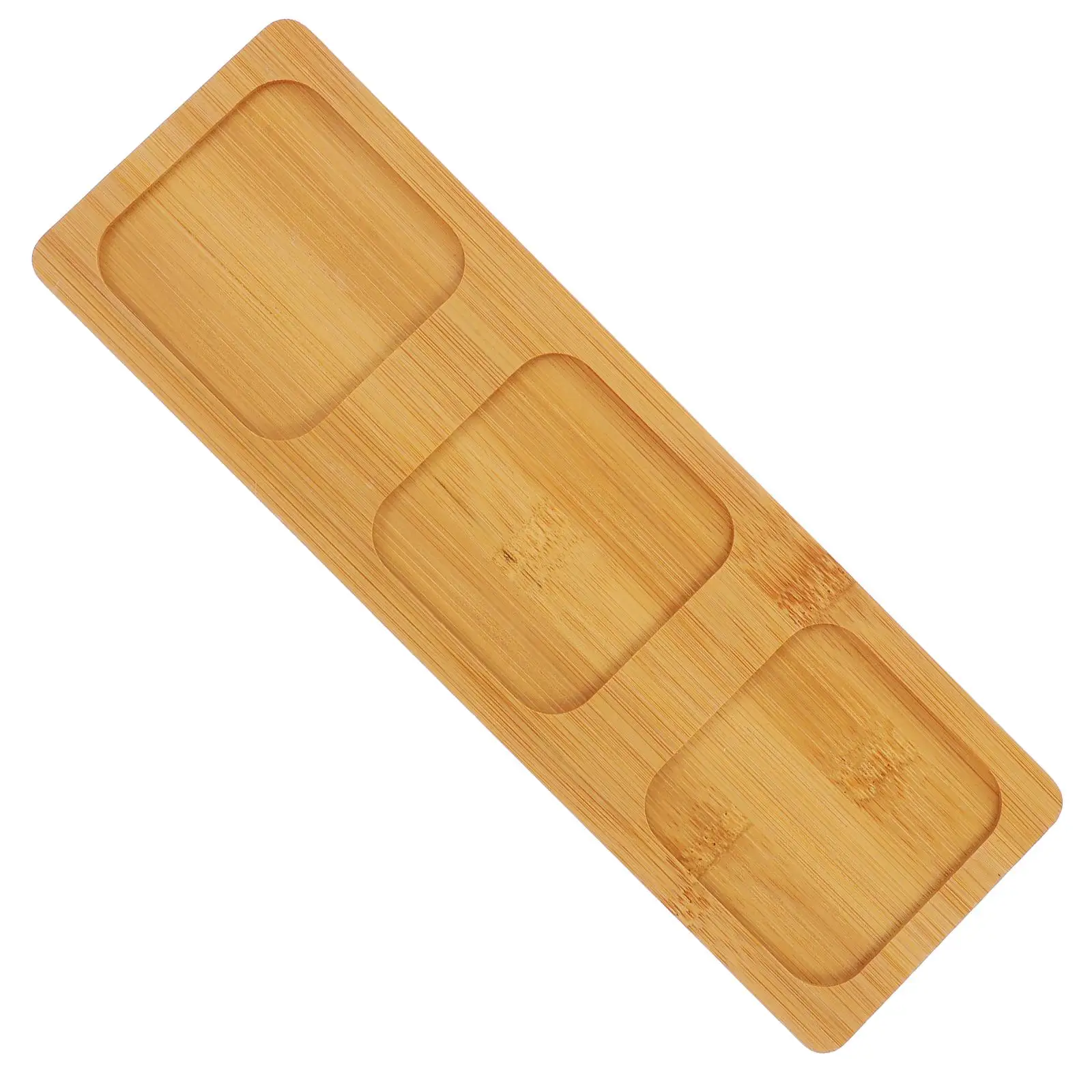 

Bamboo Coaster for Beer Glasses 3 Hole Design Drink Holder Bar Board Tasting Paddle Stable Non Slip Wooden Tray