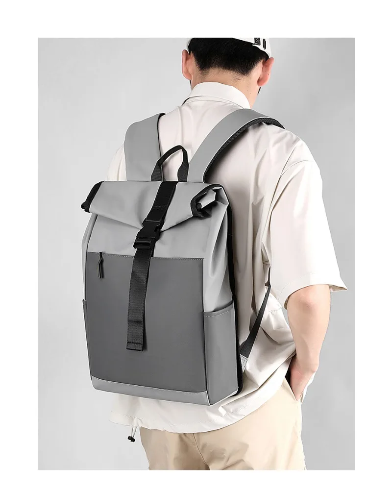 

Popular simple fashion trend new travel commuting large capacity 15.6 inch casual shoulder back computer bag