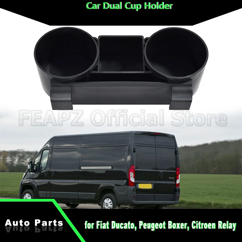 

Centre Console Replacement Cup Container for Fiat Ducato, Peugeot Boxer, Citroen Relay (2007-2023) Car Dual Cup Holder
