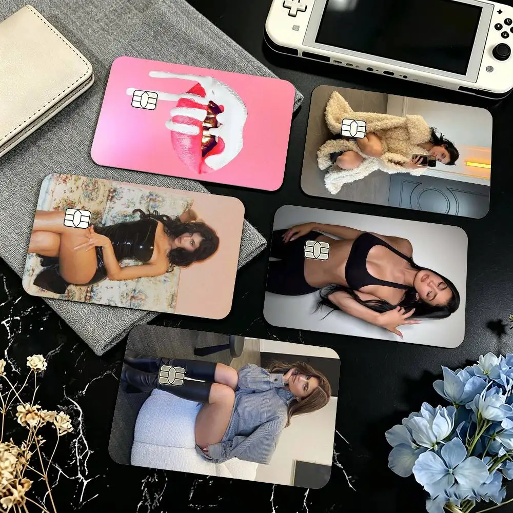 Model K-Kylie J-Jenner Credit Card HD Stickers Small Chip Waterproof Sticker Game Card Decal Gift