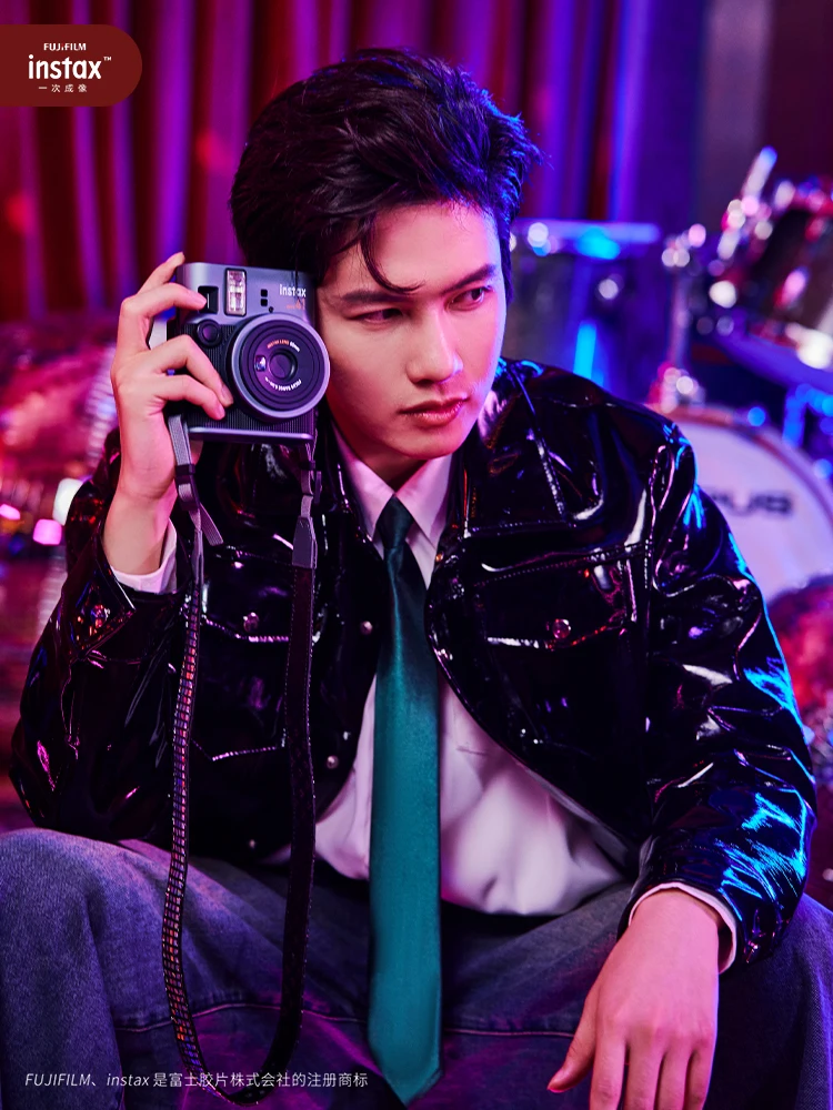Оригинальная новая бумага для мгновенной камеры Fujifilm Instax Mini 41, черная и фотопленка Fuji/фильм Fuji с белой каймой, фотобумага
