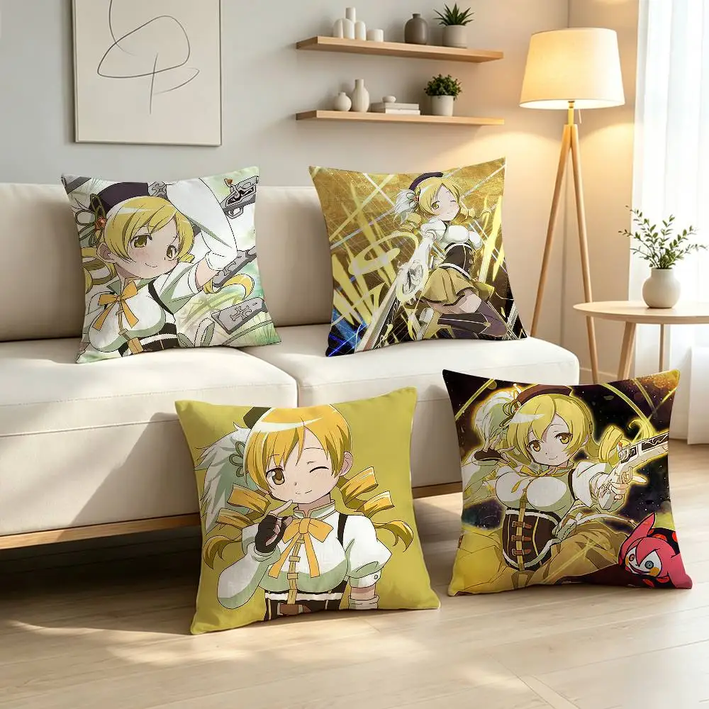 Magical Girl Mami T-Tomoe  Pillow Case Pattern Printed Pillowcase For Living Room Sofa Cushion Cover