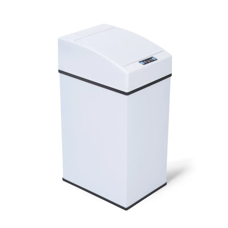 

Square Smart Trash Can Inductive Living Room Kitchen Household Trash Can Automatic Induction Trash Can
