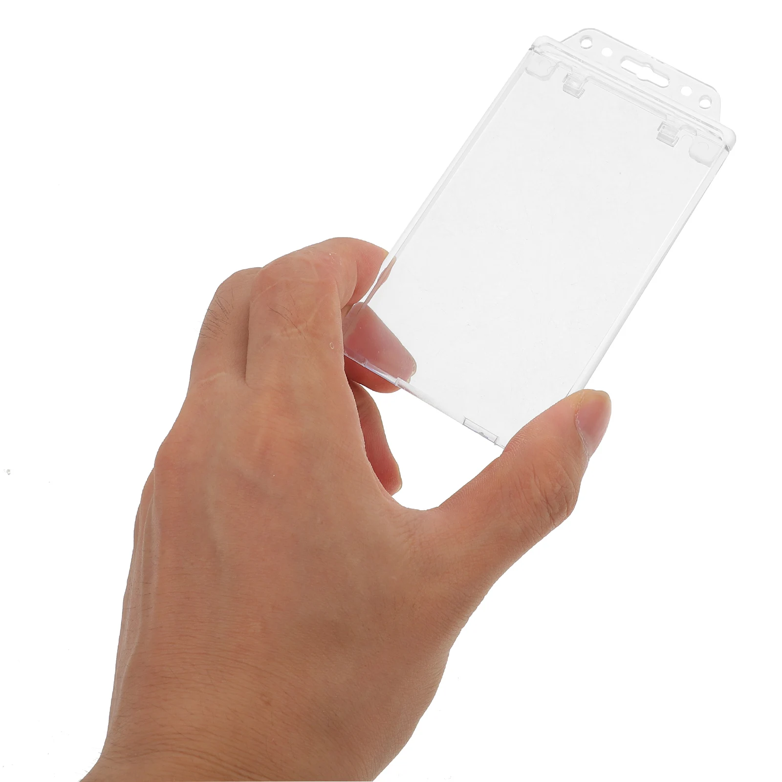 

5 шт., прозрачные держатели для карт, защита от царапин для идентификационных имен, игровые карты, рабочие карты для хранения карт, легкий, многоразовый, прозрачный