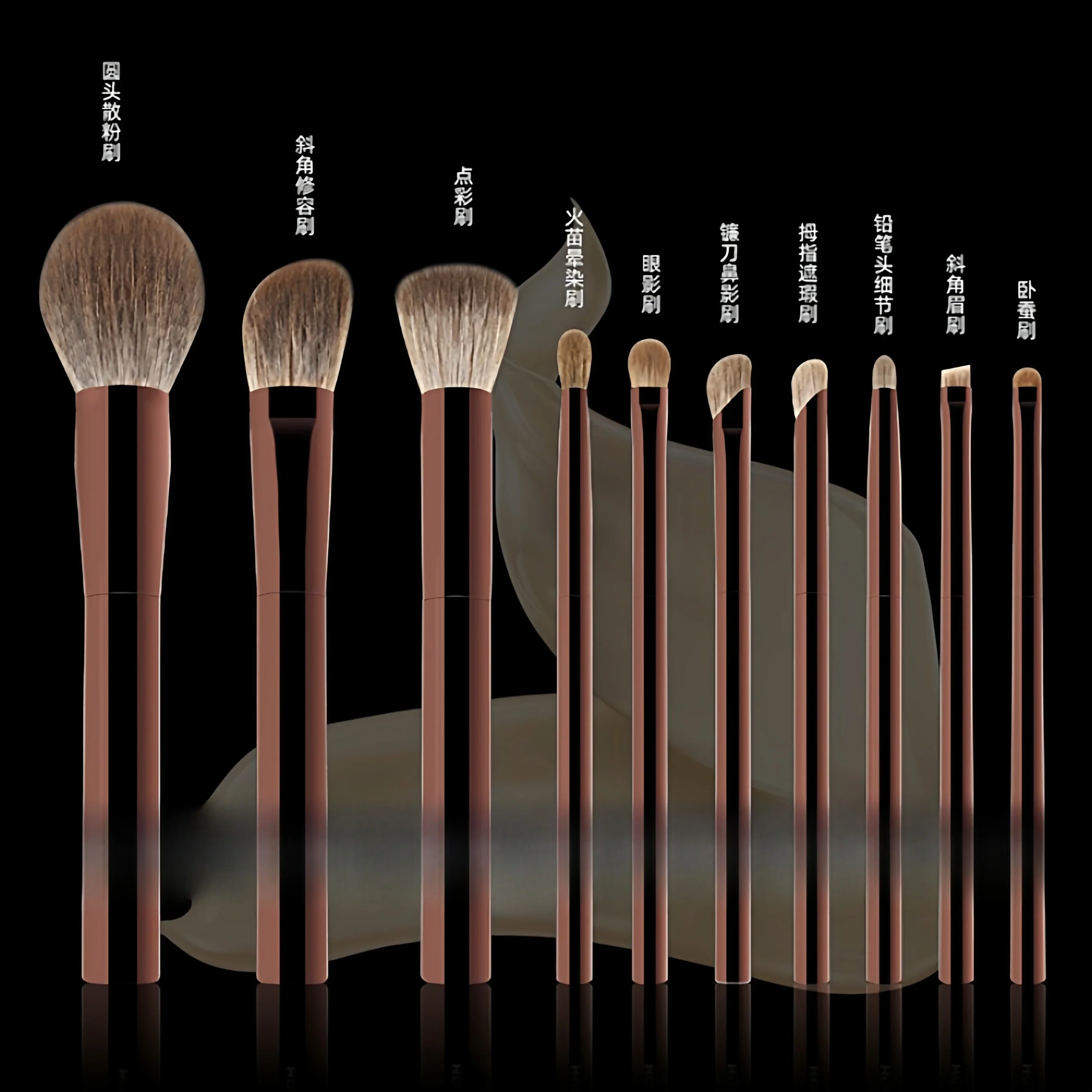 Limited Offer Portable Travel Makeup Brush Set Beauty Eye Shadow Set Powder Brush