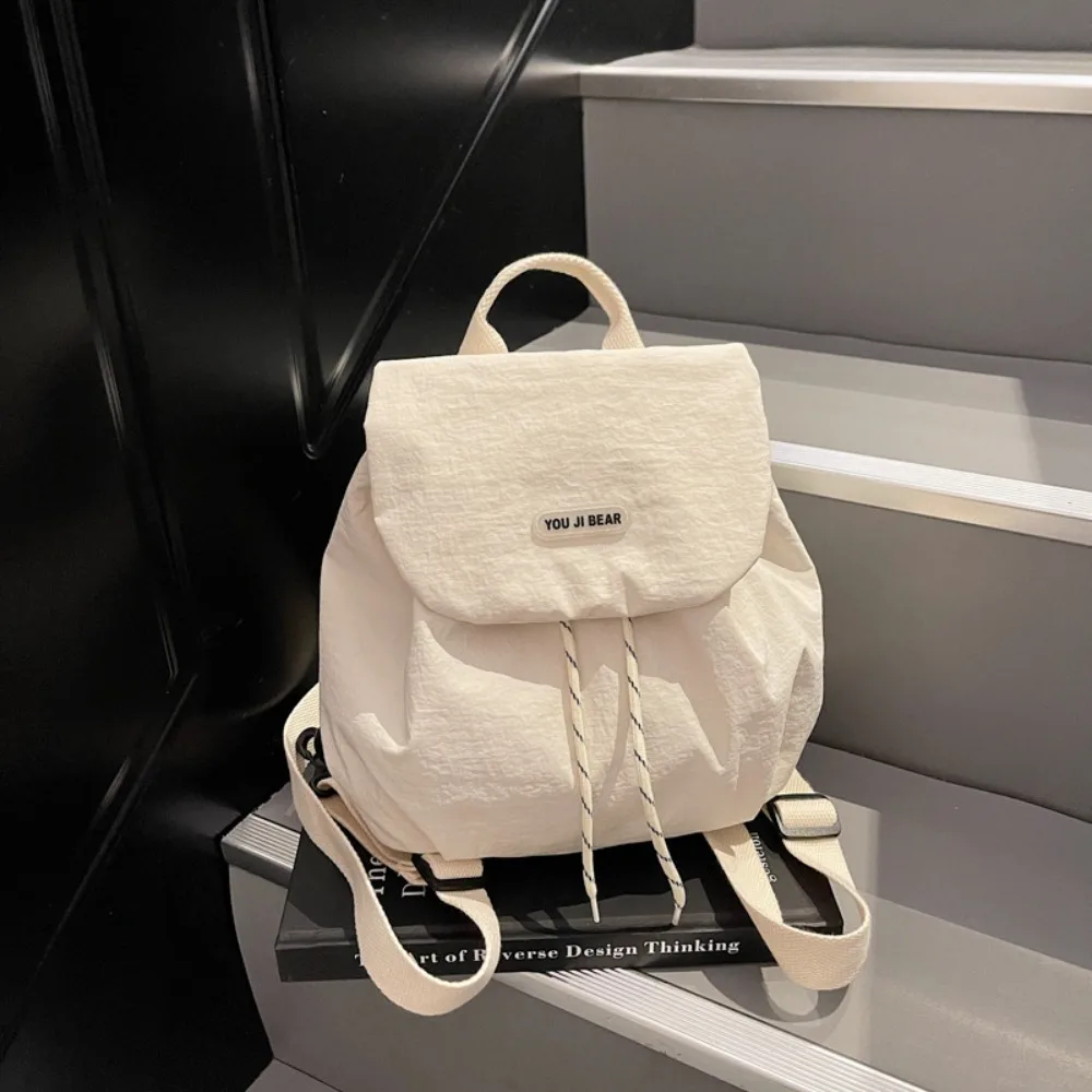 

Cute Solid Color Drawstring Backpack Quick-dry Large Capacity Students School Bag Handbag Storage Bag Shoulder Bag Teenager