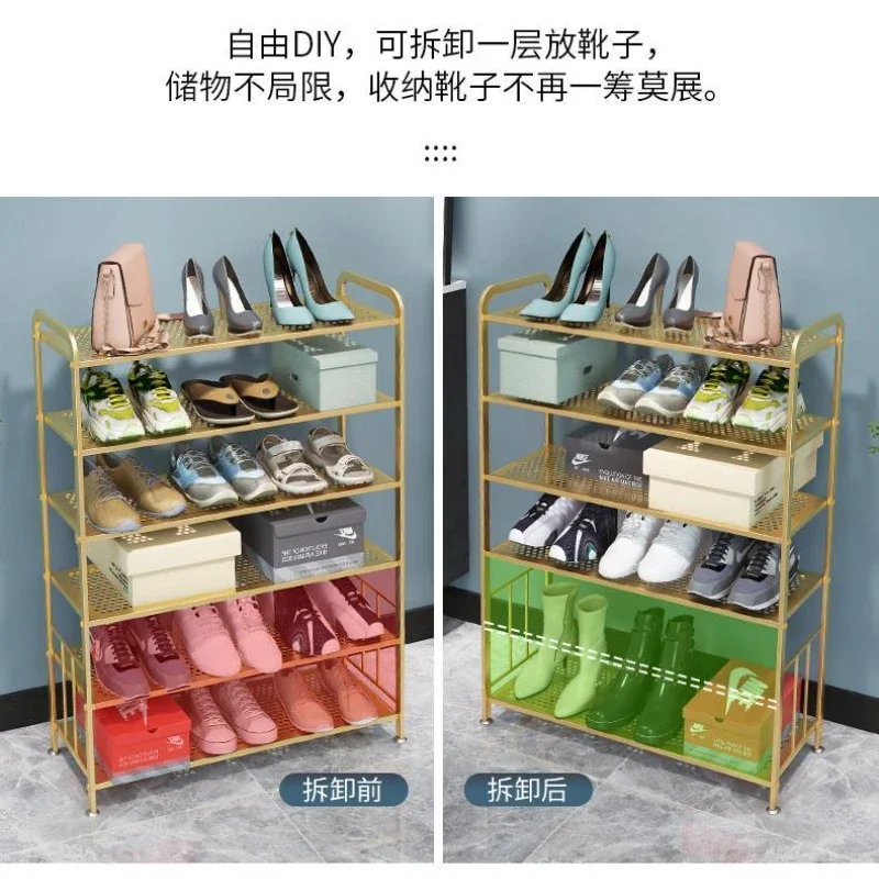 

Simple Shoe Racks Economic Dormitory Light Luxury Multi-layer Shoe Rack Dust-proof Storage Shoe Cabinets Living Room Furniture