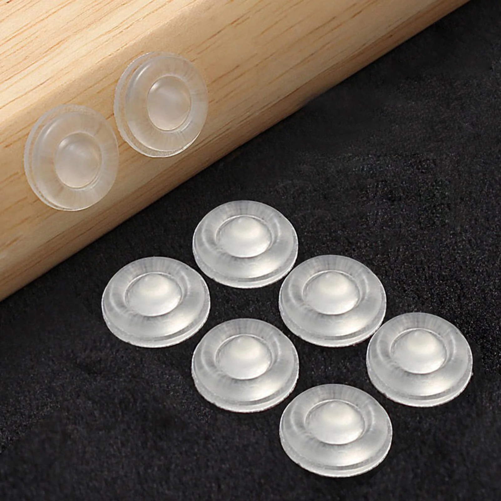 50pcs Self Adhesive Silicone Rubber Damper Buffer Cabinet Bumpers Furniture Pads Cushion Door Bumpers Protective Hardware