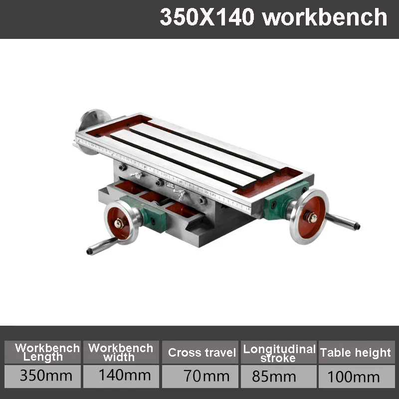 

Milling Machine Cross Slide Worktable Compound Milling Work Table Small Cross Workbench for Milling Drilling Bench Multifunction