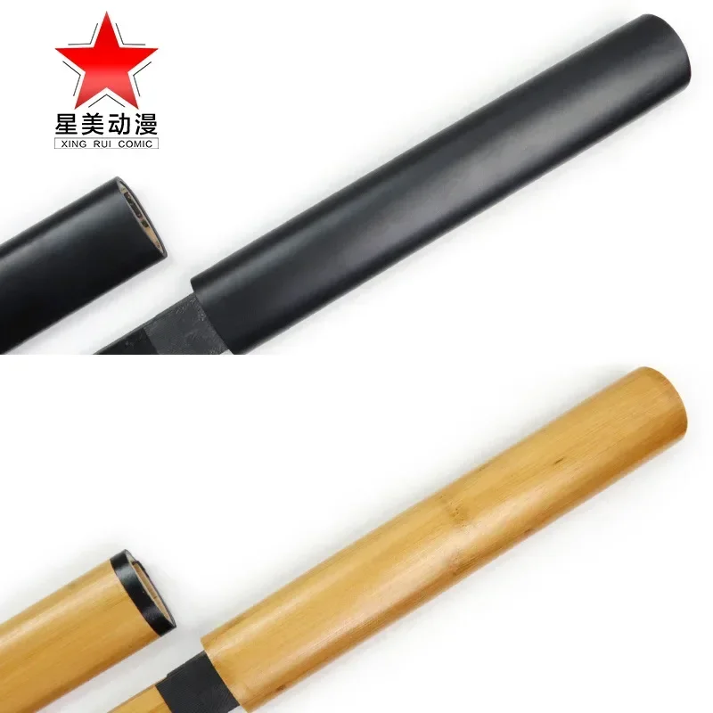 Tang Hengdao Wooden High Strength Sheathed Japanese Samurai Blade Ikehi Dao Kendo, Full Bamboo Sword