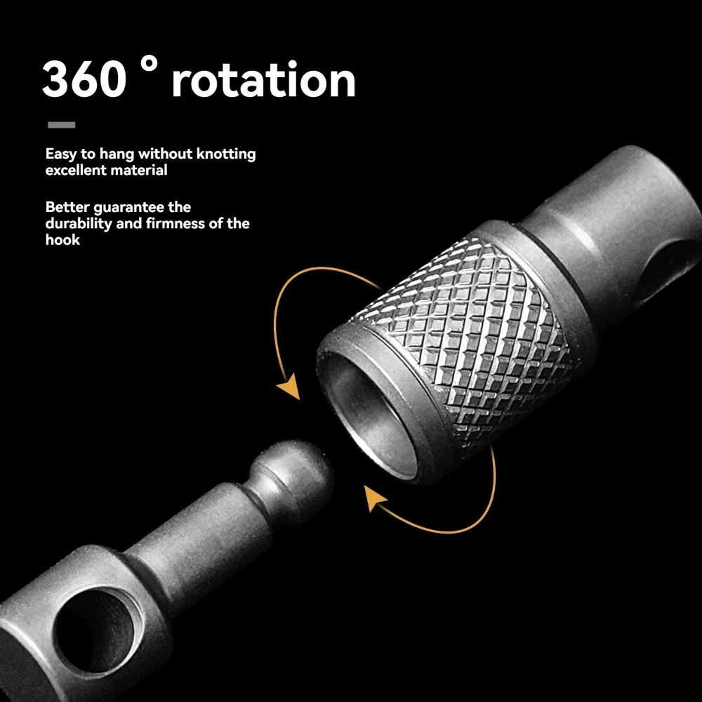 Titanium Alloy Keychain, Quick Pull Lock, Car Mini Universal Rotating Ring, EDC Small Tool, Key Accessories