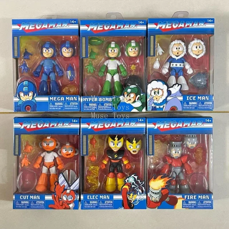 Nuevo en Existencia, Jada Toys Mega Man Ice Fire Cut Elec Man, Figura de Acción Hyper, Juguete Coleccionable, Regalo