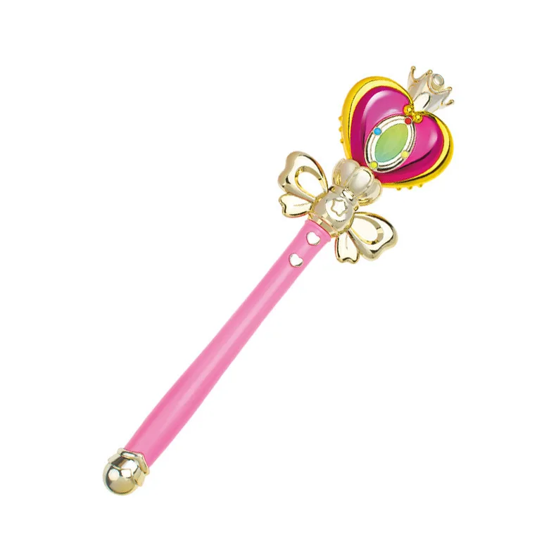 Anime Cosplay marin lune Tsukino baguette Henshin tige bâton lumineux spirale coeur lune tige musicale baguette magique fille jouets