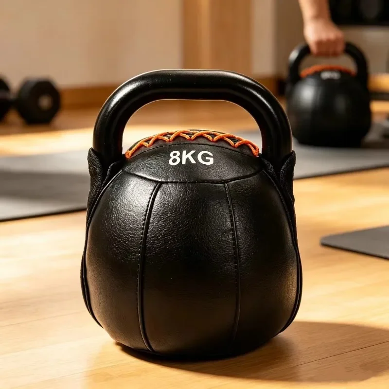 Sand Filled Soft Kettlebell Training Weights With Hand Grip For Home Gym Weightlifting Conditioning Workout