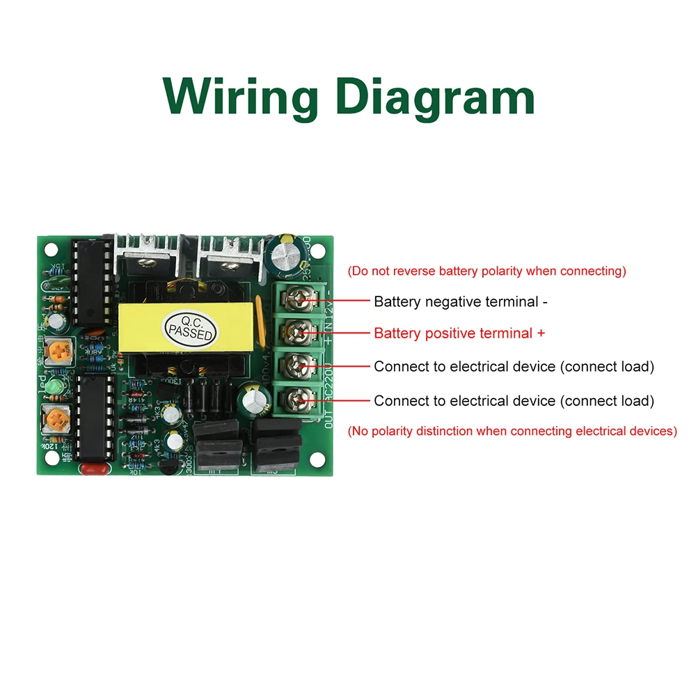 

Инверторный модуль постоянного тока 12-14,5 В в переменный ток 220 В 50 Гц 50-100 Вт Модуль повышающего преобразователя постоянного тока-переменного тока Поддержка усилителя двигателя бытового вентилятора