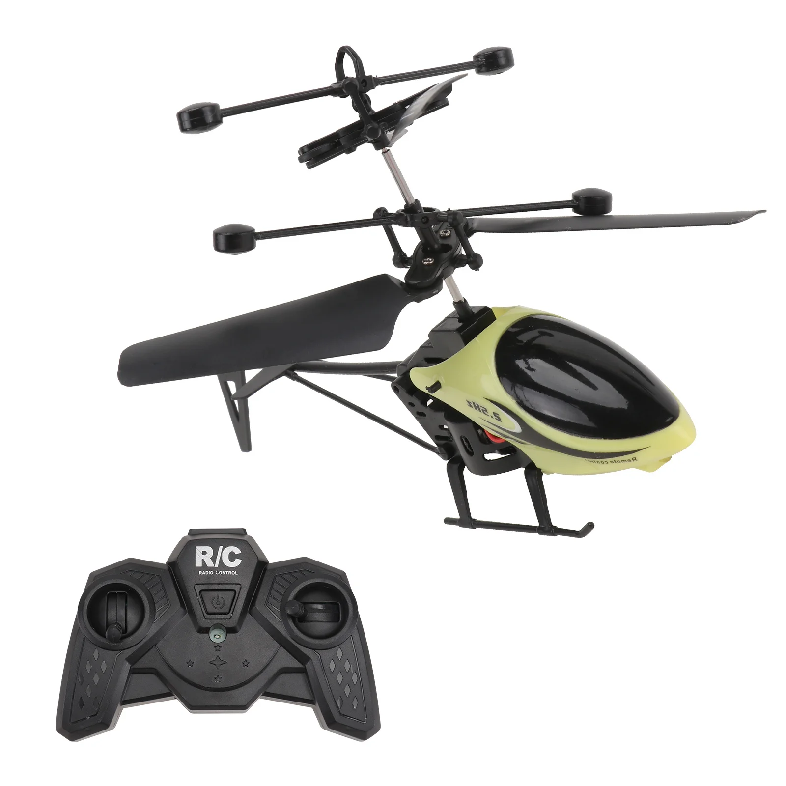 Mini helicóptero de Control remoto, 2 canales, Led, vuelo nocturno, duradero, ligero, regalo para niños, cuadricóptero Rc, Mini helicóptero
