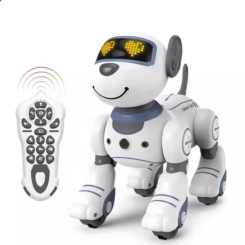 

RC Dog Robot intelligent Singing Smart Action IR Induction Gesture Dancing Touch-sense Kids Remote Control Electric Toys Gift