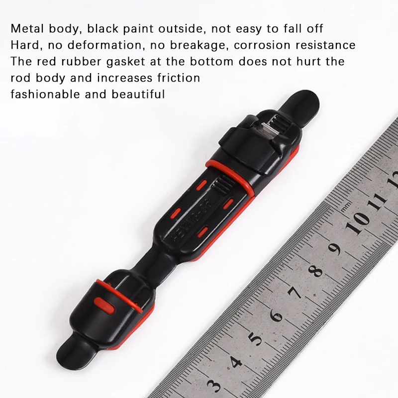 1Pcs Metal Reel Seat Deck Fishing Rod Clip Fitted Wheel Reel Rubber Cushion Tools Accessory Holder  Fishing Tackle