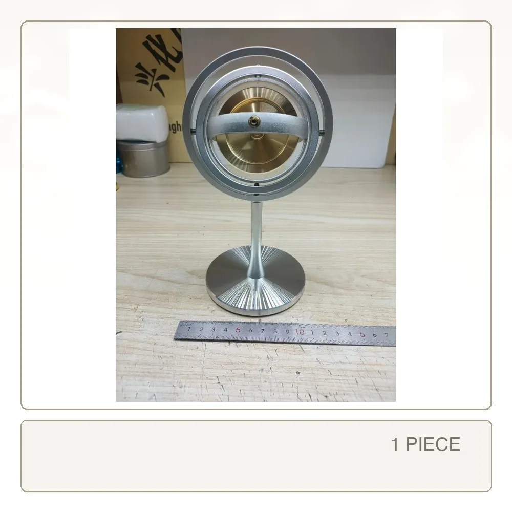 Metal Mechanical Gyroscope Gyro Stabilizer Inertial Demonstration Device Rotary Stress Relief Model Toy for Adults Students