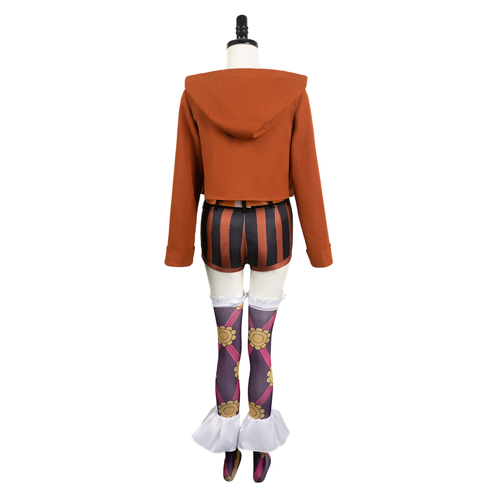 Bonney Cosplay Costume de jeu de rôle Anime pour filles, manteau Nette, bretelles, ceinture, olympiques chaussettes, déguisement adulte, femmes, tenues fantaisies