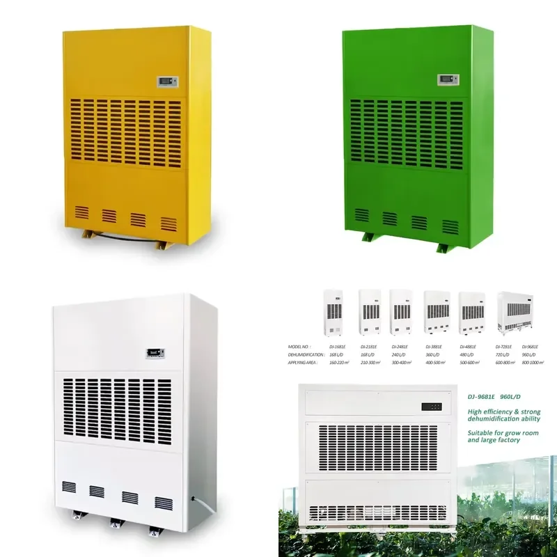 480L D High Capacity Standing Industrial Dehumidifier for Garment Basement Use