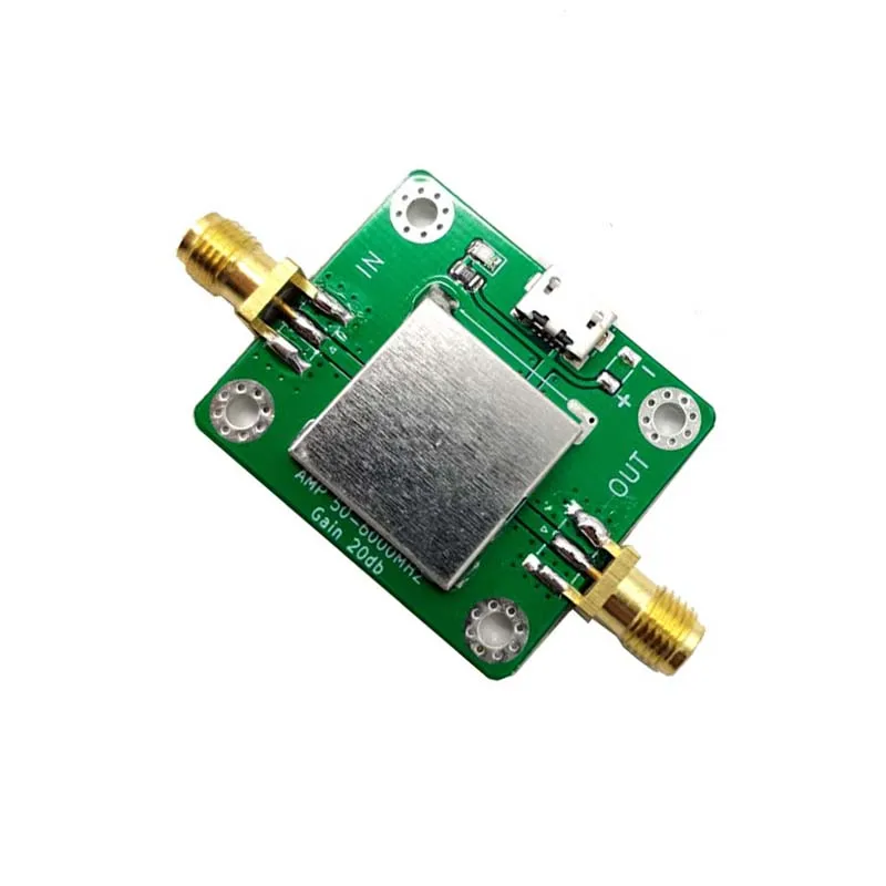 USB電源ポート付き低ノイズrfアンプ、50m-6ghz、20dbゲイン、50Ω 、hackrf Oneポータブルh2用smaケーブル